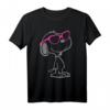 HapPanda Snoopy Heart Shades T-Shirt - Offizielles Lizenzprodukt, hochwertiger Digitaldruck, waschbar bei 30 Grad