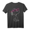 HapPanda Snoopy Heart Shades T-Shirt - Offizielles Lizenzprodukt, hochwertiger Digitaldruck, waschbar bei 30 Grad