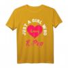 Just A Girl Who Loves K-Pop T-Shirt - Lustiges Koreanisches Pop T-Shirt für Mädchen, Frauen & K-Pop Fans als Geschenkidee