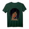 Black Girl Magic Afro Red Lips Rose Hoops Melanin Queen T-Shirt – Empowerment Geschenk für Schwarze Frauen zum Black History Month, Geburtstag oder Weihnachten