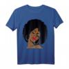 Black Girl Magic Afro Red Lips Rose Hoops Melanin Queen T-Shirt – Empowerment Geschenk für Schwarze Frauen zum Black History Month, Geburtstag oder Weihnachten