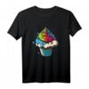 Pop Art Cupcake T-Shirt in buntem Design – Kreatives, farbenfrohes Mode-Statement für Kunst- und Food-Fans