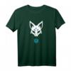 Japanese Kitsune Fox Mask Winter Aesthetic T-Shirt – Minimalistisches Design mit Japanischer Kalligraphie für Anime- und Kulturfans