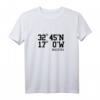 Madeira Koordinaten Insel Urlaub Portugal T-Shirt - Perfekte Geschenkidee für Reise, Geburtstag & Weihnachten