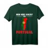 Portugal Flagge T-Shirt – Mein Herz schlägt für Portugal, perfektes Geschenk für Portugal Fans und Urlaubsliebhaber