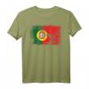 Portugal Fahne T-Shirt mit Motiv Flagge Portugal - Vintage Grunge Design, perfekt als Geschenk für Mutter, Vater oder Portugal-Fans