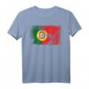 Portugal Fahne T-Shirt mit Motiv Flagge Portugal - Vintage Grunge Design, perfekt als Geschenk für Mutter, Vater oder Portugal-Fans