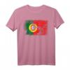 Portugal Fahne T-Shirt mit Motiv Flagge Portugal - Vintage Grunge Design, perfekt als Geschenk für Mutter, Vater oder Portugal-Fans