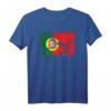 Portugal Fahne T-Shirt mit Motiv Flagge Portugal - Vintage Grunge Design, perfekt als Geschenk für Mutter, Vater oder Portugal-Fans