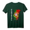 Portugal Karte Umriss T-Shirt – Stolz auf portugiesische Wurzeln & Flagge, ideales Geschenk für Portugal-Reisende & Familien