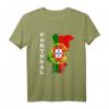 Portugal Karte Umriss T-Shirt – Stolz auf portugiesische Wurzeln & Flagge, ideales Geschenk für Portugal-Reisende & Familien