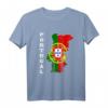 Portugal Karte Umriss T-Shirt – Stolz auf portugiesische Wurzeln & Flagge, ideales Geschenk für Portugal-Reisende & Familien