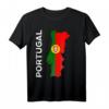 Portugal Flagge Landkarte Fan Trikot T-Shirt – Stolz auf Portugal mit Herz, Heimatmotiv & Nationalfarben für Fans, Freunde & Familie