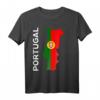Portugal Flagge Landkarte Fan Trikot T-Shirt – Stolz auf Portugal mit Herz, Heimatmotiv & Nationalfarben für Fans, Freunde & Familie