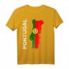 Portugal Flagge Landkarte Fan Trikot T-Shirt – Stolz auf Portugal mit Herz, Heimatmotiv & Nationalfarben für Fans, Freunde & Familie