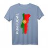 Portugal Flagge Landkarte Fan Trikot T-Shirt – Stolz auf Portugal mit Herz, Heimatmotiv & Nationalfarben für Fans, Freunde & Familie