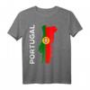 Portugal Flagge Landkarte Fan Trikot T-Shirt – Stolz auf Portugal mit Herz, Heimatmotiv & Nationalfarben für Fans, Freunde & Familie