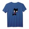Pussy Deluxe black cat Raglan - Original Katzen T-Shirt mit pinkfarbenem Halstuch aus Nastrovje Potsdam