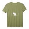 Damen Afrika Herzschlag Safari Africa Reise T-Shirt mit V-Ausschnitt – Perfekt für Afrika- und Safari-Liebhaber