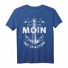 Moin ihr Spacken Lustiges Retro Vintage Anker Norddeutsches T-Shirt – Für Küstenliebhaber, Humor und plattdeutschen Charme