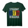 HapPanda Rumänien Flagge T-Shirt – Klassisch geschnitten mit doppelt genähtem Saum