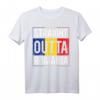 HapPanda Rumänien Flagge T-Shirt – Klassisch geschnitten mit doppelt genähtem Saum