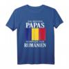 Herren Vater T-Shirt mit Rumänien Heimatmotiv – Lustiges Geschenk für rumänische Papas und Familienliebe