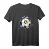 Rumänien Fußball T-Shirt mit Flagge in Rissigem Wand-Design – Perfekt für Fans und Supporter bei Spielen und Turnieren