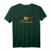 Flagge Rumänien Liebe rumänische Herzen – Rumänien T-Shirt als Fanartikel, Souvenir und Geschenk für Rumänen & Rumänien-Liebhaber