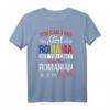 Rumänisches Mädchen T-Shirt - Kulturelles Design für Rumänien-Fans und Rumänische Frauen
