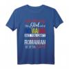 Rumänisches Mädchen T-Shirt - Kulturelles Design für Rumänien-Fans und Rumänische Frauen
