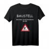Rumänien Baustelle Rumänische Flagge T-Shirt – Lustiges Geschenk für Rumänienliebhaber, Fans & Gastarbeiter zum Geburtstag & Weihnachten