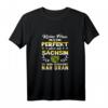 Sachsen Flagge T-Shirt mit Witzigem Spruch - Lustiges Geschenk für Sachsen-Liebhaber & Dialekt-Fans