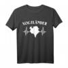 Vogtländer EKG Sachsen Geschenk - Lustiges Vogtland T-Shirt mit Herzlinie für Sachsen Fans & Wanderer