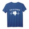 Vogtländer EKG Sachsen Geschenk - Lustiges Vogtland T-Shirt mit Herzlinie für Sachsen Fans & Wanderer
