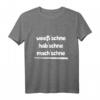 Typisch Sachse sächsischer Dialekt Ostdeutschland T-Shirt mit Spruch 'Regel Nr 1: Locker bleiben' – Lustiges Geschenk für Ossi & Sachse
