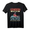 Lustiges T-Shirt mit Spruch 'Gendern ist wenn der Sachse mit dem Boot umkippt' – Witziges Outfit für Sachsen- und Ostdeutschland-Fans, perfekte Geschenkidee zum Geburtstag oder Weihnachten