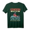 Lustiges T-Shirt mit Spruch 'Gendern ist wenn der Sachse mit dem Boot umkippt' – Witziges Outfit für Sachsen- und Ostdeutschland-Fans, perfekte Geschenkidee zum Geburtstag oder Weihnachten