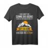 Ostdeutschland DDR Sprüche Wander T-Shirt mit Sonnenuntergang und Erzgebirge Design - Witziges Outfit für Sachsen und Ostdeutsche