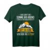 Ostdeutschland DDR Sprüche Wander T-Shirt mit Sonnenuntergang und Erzgebirge Design - Witziges Outfit für Sachsen und Ostdeutsche