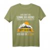 Ostdeutschland DDR Sprüche Wander T-Shirt mit Sonnenuntergang und Erzgebirge Design - Witziges Outfit für Sachsen und Ostdeutsche