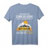 Ostdeutschland DDR Sprüche Wander T-Shirt mit Sonnenuntergang und Erzgebirge Design - Witziges Outfit für Sachsen und Ostdeutsche
