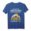 Ostdeutschland DDR Sprüche Wander T-Shirt mit Sonnenuntergang und Erzgebirge Design - Witziges Outfit für Sachsen und Ostdeutsche