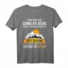 Ostdeutschland DDR Sprüche Wander T-Shirt mit Sonnenuntergang und Erzgebirge Design - Witziges Outfit für Sachsen und Ostdeutsche