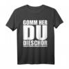 Komm her du Tiger auf sächsisch - Lustiges und erotisches T-Shirt mit Dialekt für Verliebte & als Geschenkidee zu Weihnachten & Geburtstag