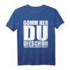 Komm her du Tiger auf sächsisch - Lustiges und erotisches T-Shirt mit Dialekt für Verliebte & als Geschenkidee zu Weihnachten & Geburtstag