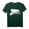 Sachsen T-Shirt mit Landesumriss und Schriftzug - Heimatliebe zeigen, klassisch geschnitten, perfekt für Sachsen-Fans