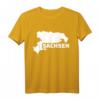 Sachsen T-Shirt mit Landesumriss und Schriftzug - Heimatliebe zeigen, klassisch geschnitten, perfekt für Sachsen-Fans