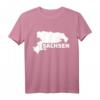 Sachsen T-Shirt mit Landesumriss und Schriftzug - Heimatliebe zeigen, klassisch geschnitten, perfekt für Sachsen-Fans