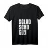 Sächsisch Dialekt T-Shirt 'Es klatscht gleich' mit V-Ausschnitt – Lustiges Heimatmotiv für Sachsen-Fans & Stolze Ostdeutsche